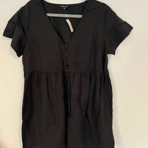Black madewell linen dress